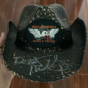 Bret Michaels Roses & Thorns autographed cowboy hat
